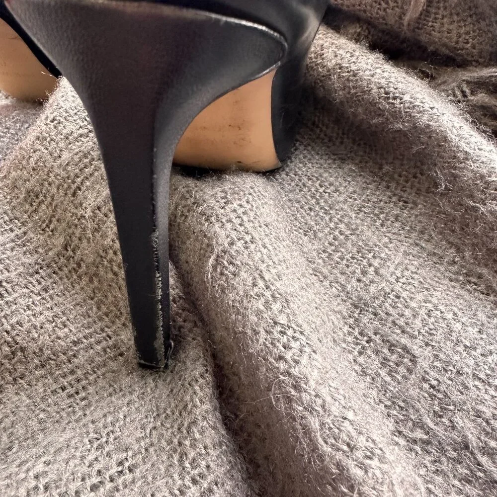 9 WEST BLACK HEELS / PUMPS 7.5 - Picture 6 of 14